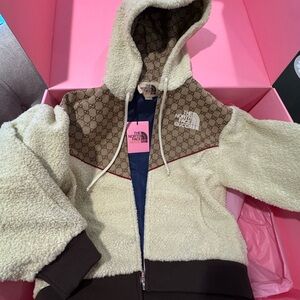 NEW in Box Gucci Cream and Brown Teddy Jacket